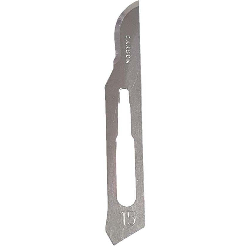Blade Surgical Carbon Steel No. 15 Sterile Dispo .. .  .  